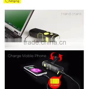 2016 Newest FM Emergency Radio Flashlight With USB Rechargeable Powerful Phone Charger thumbnail-3