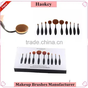 Haokey 10pcs Toothbrush Makeup Brush Set Use for BB Cream Foundation,lip,eyeshadow,eyebrow Quality Choice thumbnail-5