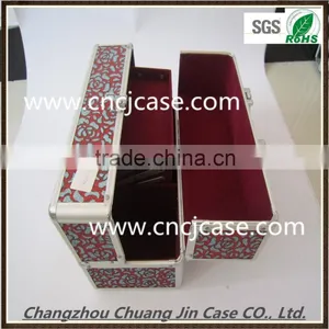 Colorful Cheap Portable Professional Aluminum Cosmetic Display Case thumbnail-3