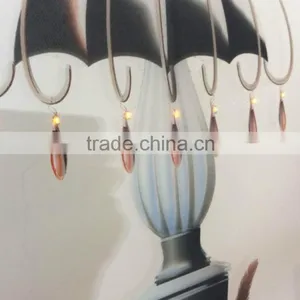 Decorative Glass With LED Light Interlayer, Ceramic Digital Print Glass, Laminated Glass, Customized Design thumbnail-3