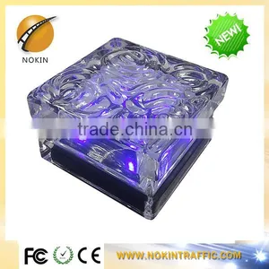 Colorful Crystal Glass Underground Light Solar Brick Light thumbnail-3