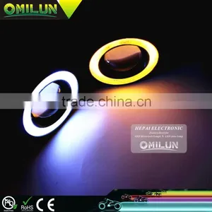 2016 New Design 3inch 76mm 30W LED Fog Angel Eyes Light With Optical Glass Lens for Most of Cars thumbnail-2