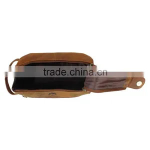 Mens Leather Toiletry Bag thumbnail-5