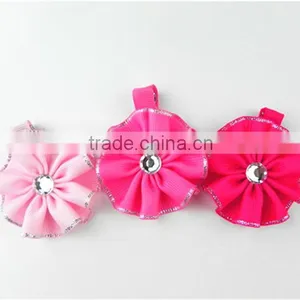 China Custom High White Crystal Hair Barrette thumbnail-1