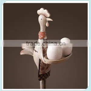 Resin Chicken Ornament Sculpture Chicken in Door Decorative Statue for Home Decoration thumbnail-5
