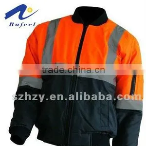 High Visibility Two -Tone Bomber Jacket Wholesale thumbnail-1