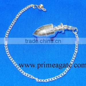 Silver Plated Bullet Pendulum For Sale | Pendulum for Dowsing | Metal Pendulum For Sale thumbnail-1