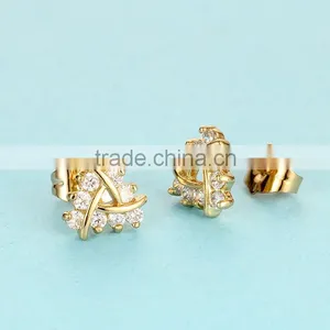 Fancy New Design 925 Sterling Silver Earring Stud Ethiopian Gold Jewelry thumbnail-2