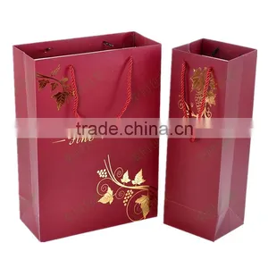 2016 Hot Sale China Factory Luxury Wine Paper Bag thumbnail-1
