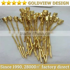 Real Gold Plating Gold Plated Flower , Gold Plating Service , Shenzhen Changjing , Goldview Gold Plating thumbnail-1
