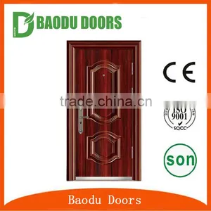 High Quality Cheap Exterior Ghana Steel Door thumbnail-1