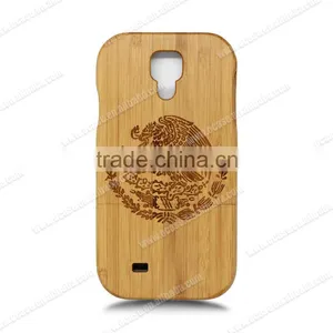 Ocase Laser Engrave Wholesale Wood For Samsung S4 Phone Case Two Parts Cell Cover thumbnail-2