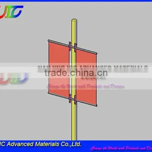 FRP Fiberglass Light Pole Street Banner Pole,street Lamp Advertising Banner Pole thumbnail-1