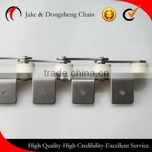 Duble Pitch Plastic Chains Conveyor SUS Chains With Attachments & Large Rollers thumbnail-1