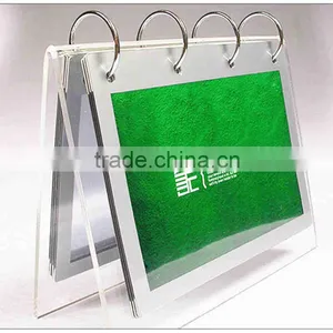 2016 6 Inch Clear Acrylic Table Calender Display Whosesale thumbnail-1