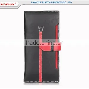 Universal Carrying 2 Two Dual Double Phones Cell/mobile Phones Leather Case Cover Bag Purse Pouch New Product 2016 thumbnail-2
