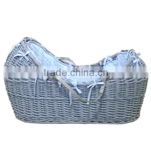 Silver Pod Baby Moses Basket thumbnail-1