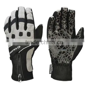 Long Fingerless, Motorcycle Waterproof Gloves thumbnail-1