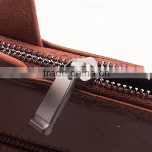 QIALINO Designer Genuine Leather Business Bag Men's Genuine Leather Laptop Bag for Macbook Air/pro 12 13 thumbnail-5