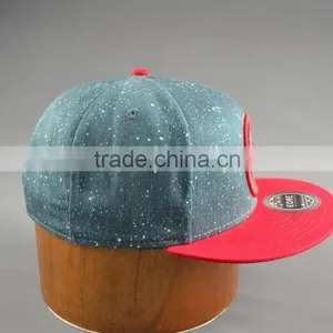 Custom 100% Cotton Twill 6-panel Hats Snapback Cap With 3D Embroidery thumbnail-5