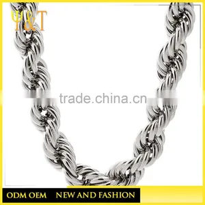 Jingli Jewelry High Quality 18k Gold Chain IP Plated Rope Chain Necklace Dubai New Gold Chain Design for Men(SC-009) thumbnail-2