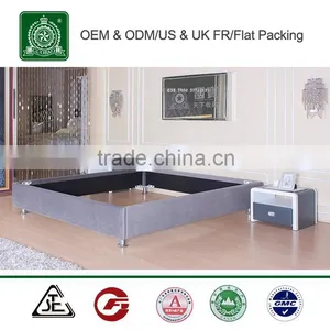 L9330 Hot Selling No Headboard All Colors KD Packing Simple Hotel Bedstead/slatted Bed Box thumbnail-4