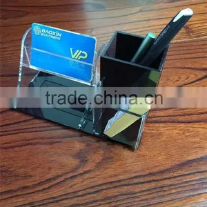 2015 Novel Design Acrylic Pen Display Stand With Business Card Holder thumbnail-1