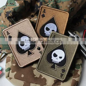 2016 Newly Custom Made The Latest Card Played Ourdoor Arm Badge Embroidery Patches thumbnail-1