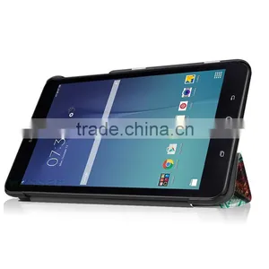 Protective Colorful pu Leather Case Printing Life Tree Pattren Case 8 Inch Tablet Case for Samsung Tab E8.0 thumbnail-4