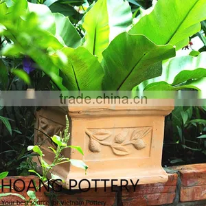 Beautiful Terracotta Flower Planter - Pattern Pots Decor thumbnail-1