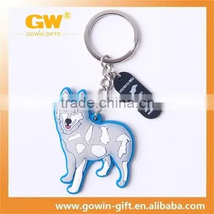 High Quality Wolf Custom Injection Pvc Key Chain thumbnail-1