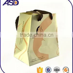Custom Logo Printed Brown Craft Gift Shopping Paper Bag Wholesale thumbnail-1