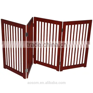 PawHut 4-Panel Wooden Pet Divider thumbnail-4