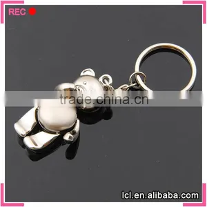 Bear Shaped Keychain, Metal Car Keychain for Girls thumbnail-3