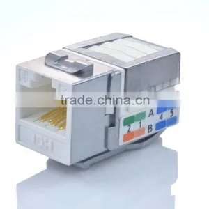 Network Solution Coated Cat 6A RJ45 UTP Keystone Jack thumbnail-3