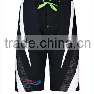 (New Arrival) Mens Black Colour Polyester Beach Shorts thumbnail-1