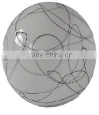 Black & White Large Lines Glass Ball Table Lamp TB300-BW2 thumbnail-1