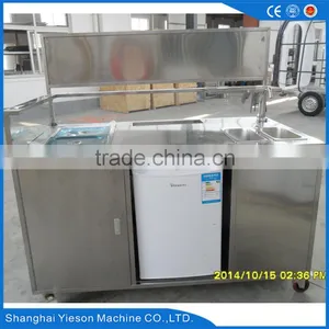 304 Stainless Steel Hot Dog Trolley Mobile Hot Dog Carts Food Cart for Sale thumbnail-5
