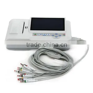 CE&ISO Portable 6-channel Software Electrocardiograph 7 Inch Color Touch Screen ECG Machine EKG Machine EKG-923-Shelly thumbnail-2