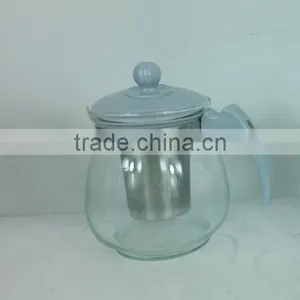 Hot Selling Ss Tea Strainer Of Glass Tea Pot Sets With Plastic Handle thumbnail-2