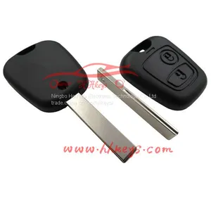 2 Button For Peugeot 407 Remote Key Case Shell Without Logo thumbnail-4