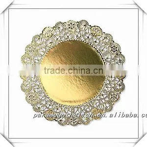 New Style Assort Colored Paper Gold Foil Doilies Baking Cups Doilies Baking Tool thumbnail-1