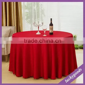 Bulk Round Shape White Luxurious Wedding Table Cloths With Printing thumbnail-5