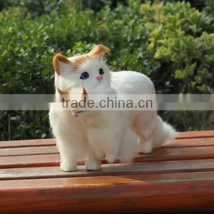 Handmade Voice Fabric Cute Cat Plush Pussy Toy thumbnail-5