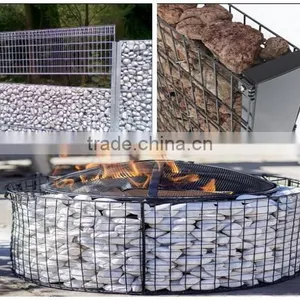 Hot-dipped Galvanized Welded Mesh Gabion Wire Cages Rock Retaining Wall thumbnail-1