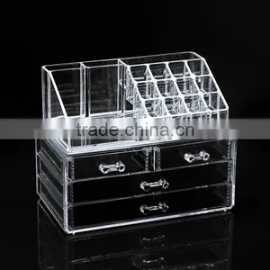 Wholesale Clear Cosmetic Acrylic Makeup Organizer Cosmetic Multifunctional Storage Box thumbnail-1