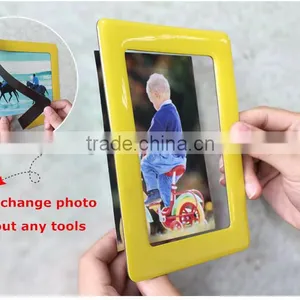 Colorful 8" x 10"glossy Photo Frame Wholesale Gifts Fridge Magnet Photo Frame Magnetic Photo Frame Stick on the Wall thumbnail-6