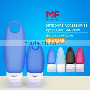 Carry on Travel Mini Accessory Silicone Shampoo Bottle Set thumbnail-4