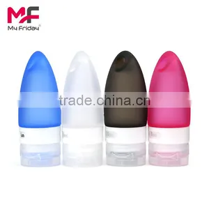 Portable Soft Silicone Travel Bottles Set Refillable Travel Tubes New thumbnail-4