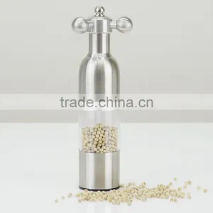 Manual Stainless Steel Pepper Grinder Mill Kitchen Tools Glass Pepper Grinder thumbnail-3